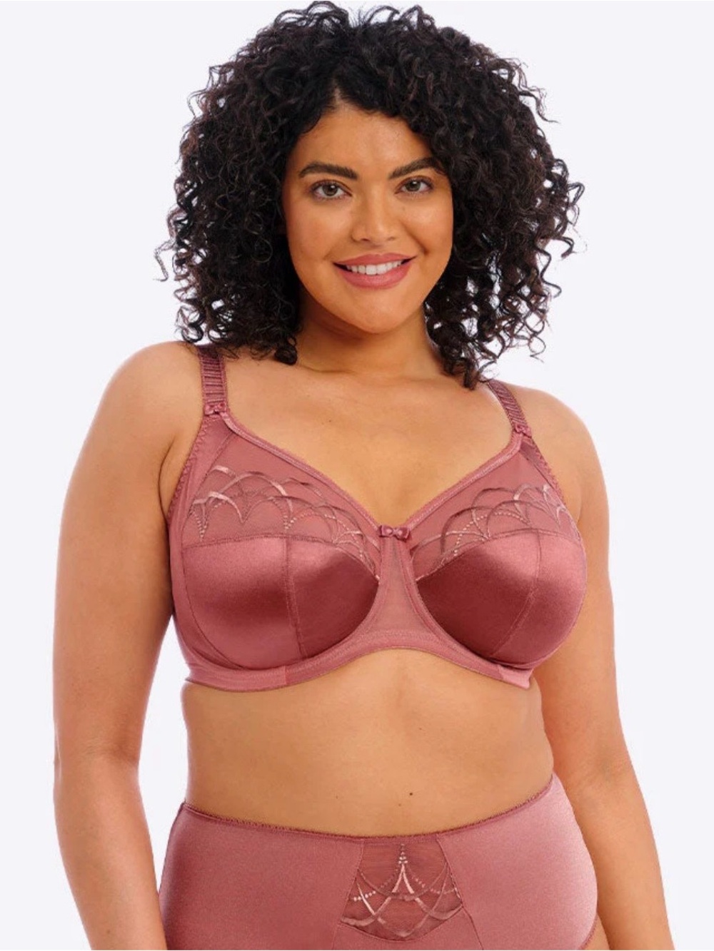 Elomi Cate Full Cup Bra Rosewood Pink Women’s 40 O New w/Tags
